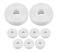 TINEASUR Noyau de Recharge en Polyester Blanc 50m, Lot de 10 Pièces, Doux Gencives, Nettoyage Bucco- Quotidien