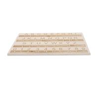 TINEASUR Outil Éducatif Tactile Interactif Planche à Tracer Lettres Tableau D'écriture en Bois pour Apprendre le Braille et Couleur Aléatoire pour Garçon et Filles et