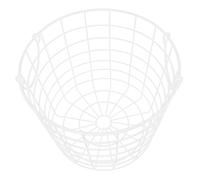 TINEASUR Panier à Fruits En Métal Moyen Double Anse, Fil De Fer Blanc, Stable Et Polyvalent Pour Rangement Maison Cuisine,