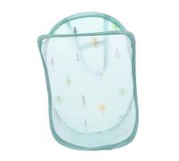 TINEASUR Panier à Linge Suspendu Pliable 40l En Maille Élastique Vert Pour Salle De Bain Organisation Murale Multifonctionnelle Pour Camping-car Et Chambre