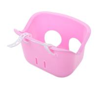 TINEASUR Panier Multifonctionnelle de Plastique Rose en Filles pour Vélo et Garçon Sangle de Sécurité, Adapté pour Scooter et Vélo Lors de Voyages