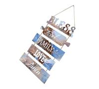 TINEASUR Panneau De Ferme Bois Style Campagne Pendentif Mural Décoratif Panneau Suspendu Avec Mot Décoration Murale Intérieur Bois