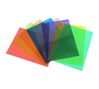TINEASUR Papier Cellophane Fait Maison en Pvc Transparent Coloré, 9 Feuilles Résistantes aux Dommages pour Créations Artisanales et Projets DIY