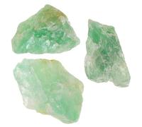 TINEASUR Pierre de Cristal Naturelle Décorative pour Pots de Fleurs, Ornement de Bureau en Cristal Vert Clair, Décoration de Table Élégante pour Cabinet ou Bureau