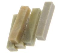 TINEASUR Pierre Sigillaire Chinoise Verte 5 Pièces pour Gravure de Sceaux, Pierre Vierge Polyvalente, pour Débutants en Calligraphie et Gravure Artistique