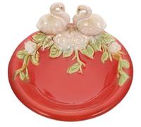 TINEASUR Plateau à Bijoux Finition Soignée Élégant et Délicat en Céramique Plateau Multifonction pour Rangement de Bureau et Décoration D'intérieur