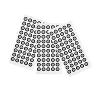 TINEASUR Points de Repère Réfléchissants Compact et Portable pour Scanner 3D, Film Réfléchissant Pet Noir Pack de 3 Feuilles 50 Marqueurs Chacun pour Numérisation et Architecture