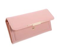 TINEASUR Portefeuille à Trois Volets Portefeuilles Femmes Sacs de téléphone pour Les Femmes pour Femme Sacs à Main pour Dames Bourse Compact Porte-Monnaie PU Rose