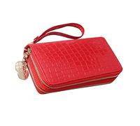 TINEASUR Portefeuille en Cuir pour Femme Pochette Zippée Porte-Monnaie pour Femme