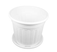TINEASUR Pot De Fleur De Style Européen Pot De Fleurs Vase sur Pied Jardinière D'urne Jardinière en Plastique Pot De Fleur Colonne Romaine Vase Urne Statue De Colonne Grecque Blanche PP