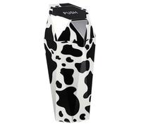 TINEASUR Poubelle Voiture Mini Avec Couvercle Étanche Compacte Et Pratique Pour Portière Corbeille Plastique à Motif Vache Pour Intérieur Automobile