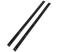 TINEASUR Rail 2 Pièces Plastique pour Anti-Collision Skateboard Noir | Remplacement Longboard, Accessoires Vis de Montage, Résistance à Corrosion, Lot de 2