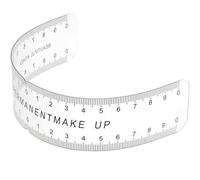 TINEASUR Règle pour Sourcils Noire en Pvc, Outil Professionnel pour Maquillage Permanent, Mesure Flexible pour Réduire L'asymétrie et Assurer la Symétrie des Sourcils