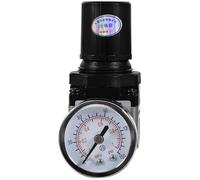 TINEASUR Régulateur de Pression 0-150 Psi pour Compresseur D'air 1/4 Npt avec Manomètre en Alliage D'aluminium Noir pour Usage Industriel et Bricolage Maison