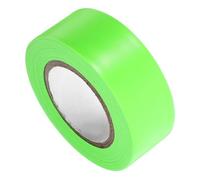 TINEASUR Ruban de Délimitation Fluorescent Vert Clair en Polyester, Non Adhésif, 2,5 Cm X 30 M, pour Baliser Zones Dangereuses et Sol Travail