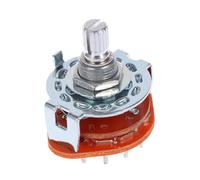 TINEASUR Sélecteur Rotatif Accessoire pour Électrique pour Guitare Électrique 3 Pôles 4 Positions en Métal Commutateur Potentiomètre Rotatif Amplificateur de Guitare