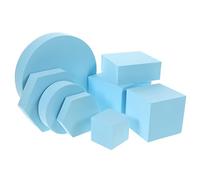 TINEASUR Set de 8 Cubes en Écume Légers et Géométriques pour Accessoires de Photographie de Produits, Décorations Photo Simples et Pratiques pour Photo de Bijoux