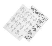 TINEASUR Stabilisateur Hydrosoluble pour Broderie Main et Diy, 2 Feuilles en Papier Soluble à L'eau Froide, Non-tissé, Résistance et Facile à Déchirer