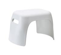 TINEASUR Tabouret pour Garçon et Filles en Plastique Blanc, Compact et Empilable, Style Nordique Simple, Maison Salon, Anti-dérapant et Pratique