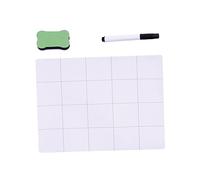 TINEASUR Tapis Magnétique de Réparation 25x20cm en Caoutchouc, 3 Pièces | Surface Réinscriptible, Rangement Organisé des Petites Pièces, Stylo, Gomme et Brosse Inclus Couleur Aléatoire