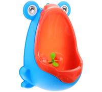 TINEASUR Urinoir Suspendu pour Garçon en Plastique Robuste Bleu, Pot D’apprentissage Propreté Moulin à Vent Ludique, Antidérapant et Grand Bassin Anti-éclaboussures, pour Toilettes Garçon