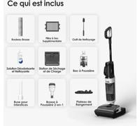 Tineco Aspirateur laveur Floor One Switch i5 Stretch, Noir
