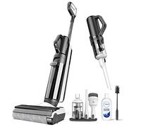 Tineco Floor One S5 Combo Aspirateur Laveur sans Fil Intelligent, S5 Combo Parfait pour Les Saletés Collantes et Les Poils d'animaux, Léger, Ultra-Silencieux, Écran Intelligent