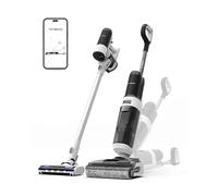 Tineco Floor One Switch S6 Stretch Aspirateur Laveur Sec Et Humide, Multifonction, 180° à Plat, Autonettoyant, 65 Minutes d'autonomie, Nettoyage des Bords des Deux côtés, Nettoyage de Toute la Maison