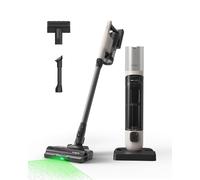 Tineco Pure One Station 5 Pro aspirateur Balai sans Fil avec Base Auto-Vide 2.5 L, 100 Min d’Autonomie, Brosse Anti-Enroulement, Détection Poussière LED 120°, 200 AW, Accessoires pour Multi-Surfaces