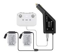 Tineer Mavic Air 2 Double Chargeur de Voiture, Chargeur Adaptateur de véhicule Automatique Intelligent pour Batterie DJI Mavic Air 2 et Accessoire de télécommande
