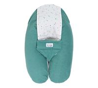 Tinéo - Coussin De Grossesse - Coussin d'allaitement Multifonctions Multirelax Éponge - Déhoussable - Fabriqué en France - 78 cm x 44 cm (Vert/Pois)