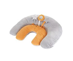 TINÉO - Coussins Malins Bébé - Multifonction - Coussin De Grossesse - Coussin D'allaitement - Coussin De Jeu - Déhoussable - Grand Coussin 64x54cm - Petit Coussin 33x32cm