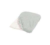 Tinéo - Lot de 2 housses de matelas à langer gris clair