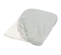 Tinéo - Lot de 2 housses de matelas à langer gris clair Gris clair G