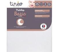 Tinéo - Matelas bébé 60x120cm Basic déhoussable Blanc G