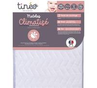 Tinéo - Matelas bébé 60x120cm Climatisé Blanc G
