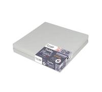 Tinéo – Matelas bébé pliant 60 x 120 cm 2 parties 4 cm déhoussable gris clair