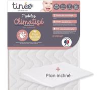 TINEO Matelas climatisé 60x120 cm + plan incliné 15 ° (kit)
