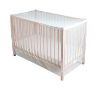 Tinéo - Moustiquaire lit bébé intégrale - Toile moustiquaire zippée adaptable lit bébé 60x120 cm et 70x140 cm - Protection complète contre les moustiques - Pour des nuits sereines dès la naissance