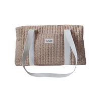 TINÉO - Sac A Langer - Grand Volume - Leger - Lavable En Machine - 40x22x24 cm - Coloris Léopard Café