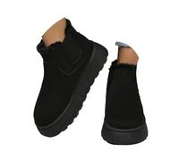 tinetill Bottes D'hiver Bottes Pour Femmes Bottes Chaudes Bottes De Neige Chaussures D'hiver En Peluche Bottes Doublées Chaussures Plates Bottes à Tige Courte Chaussures De Randonnée D'hiver