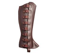 tinetill Jambières pour Homme Guêtres Médiévales Couvre-Bottes Guerrier Armure Jambières Renaissance Costume Chaussures pour Halloween Cosplay