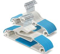 Tinfol Cintres secs et humides - Cintres économisant de l'espace en Plastique avec Coussinets antidérapants - Cintres résistants Parfaits pour vêtements, sous-vêtements, Pantalons, Chemises et Pulls