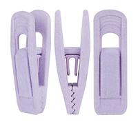 Tinfol Lot de 24 Pinces à cintres en Velours, Pinces Solides floquées pour Pantalons, parfaites pour Une Utilisation avec des cintres Fins en Velours, Violet Clair