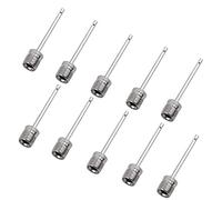 TingDongWei 10 Pcs Aiguille de Pompe en Acier Inoxydable, Pompe à Ballon Aiguilles de gonflage pour Ballon de Football, Basketball, Football, Volleyball, Handball et Tous Les Autres Ballons de Sport