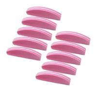 TingDongWei 10 Pcs Blocs Polissoir Ongles, Bloc de Polissage Professionnelle, Double-face Lime Grain 100/180, Bloc de Ponçage Manucure Lime à Ongles pour Salon de Manucure et Maison (Rose)