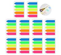 TingDongWei 1000 Pièces Marque Page Adhesif, PET Feuillets Notes Autocollants fleches, Sticky Notes Onglets Séparateur Guides D'index pour Marquer Pages/École et Bureau, 5 Couleurs