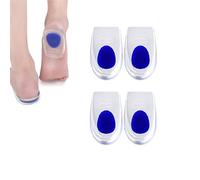 TingDongWei 2 Paires Talonnette Gel Silicone, Soulage Douleurs Pieds Semelle Talon pour Homme et Femme (EU 40-45)