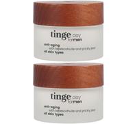 Tinge Crème de Jour Anti-Âge pour Hommes De 2x50 ml