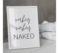 TINGGATG Affiche Murale Moderne En Noir Et Blanc Avec Citation Sur Les Règles Des Toilettes Pour Salon Chambre Bureau Bar Décoration D'Intérieur 50X70Cm